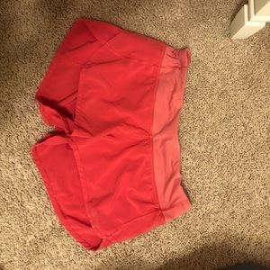 Pink lululemon shorts